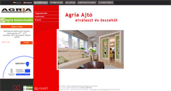 Desktop Screenshot of agria-ajto.hu